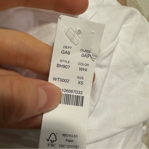 J crew made in USA white muscle tank top - Picture 2 of 2